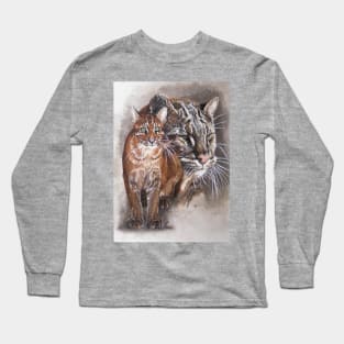 Asian Golden Cat Long Sleeve T-Shirt